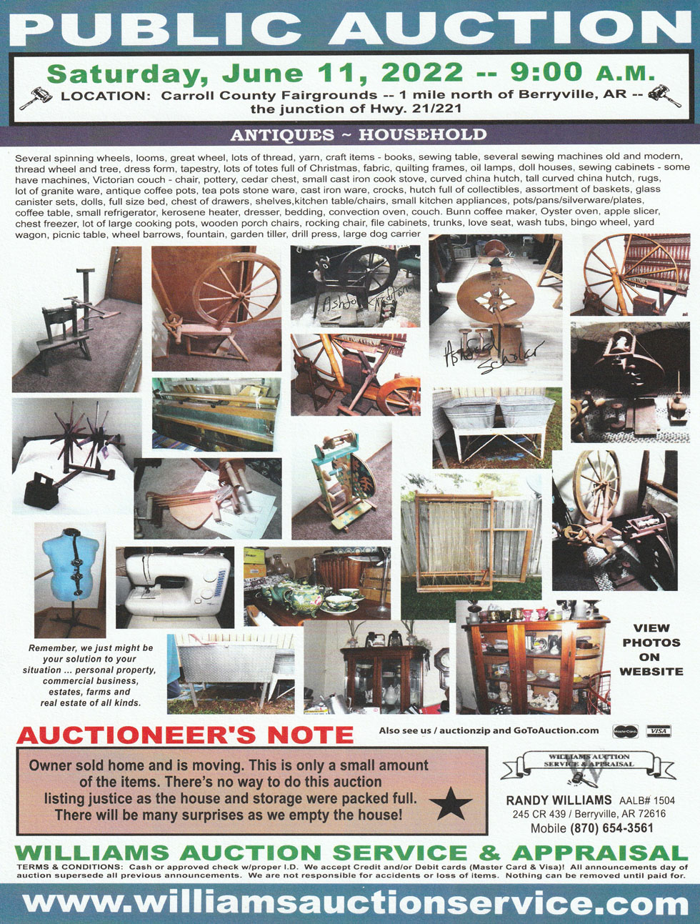 June 11 2022 Public Auction