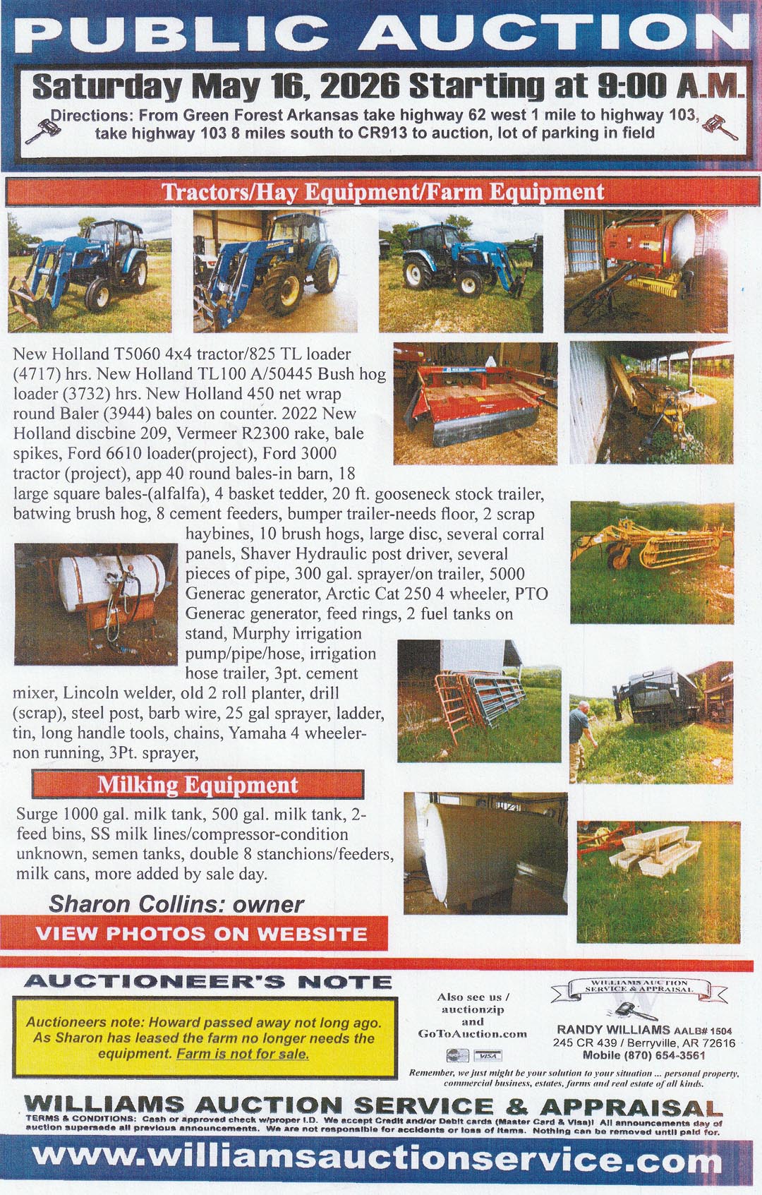 May 16, 2026 Public AUction